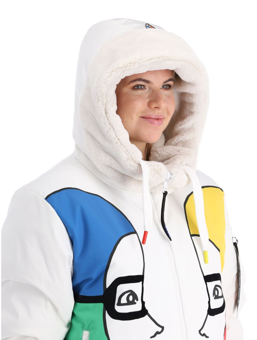 Rossignol, JC De Castelbajac Space Bomber chaqueta de esquí mujeres White blanco 