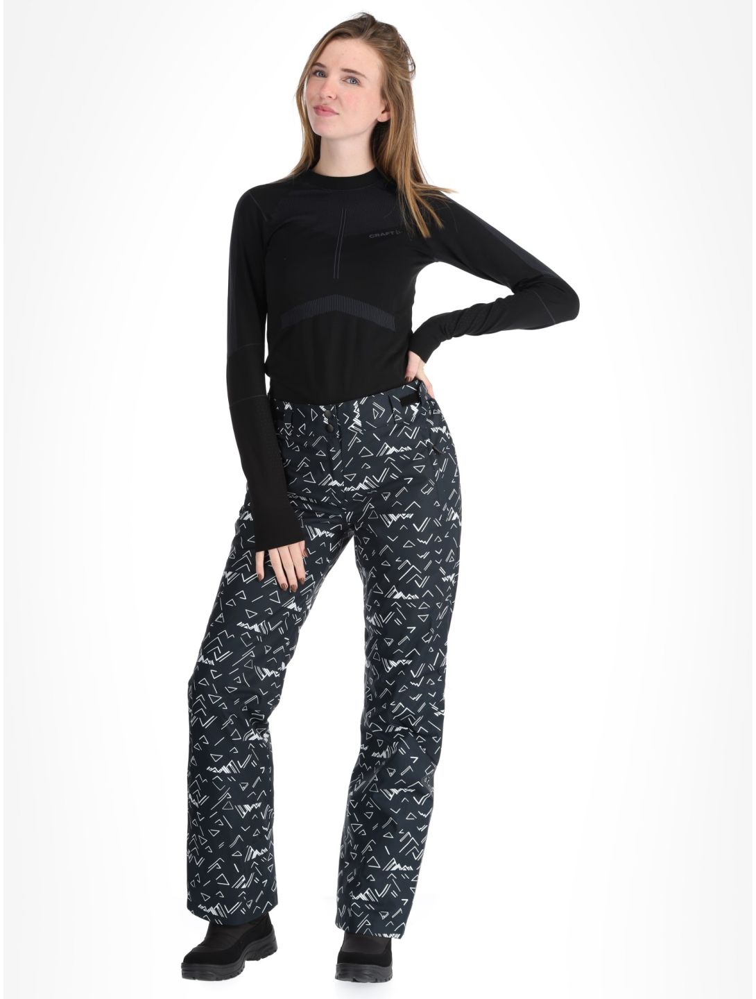 Rossignol, W Staci Print pantalones de esquí mujeres Black negro 