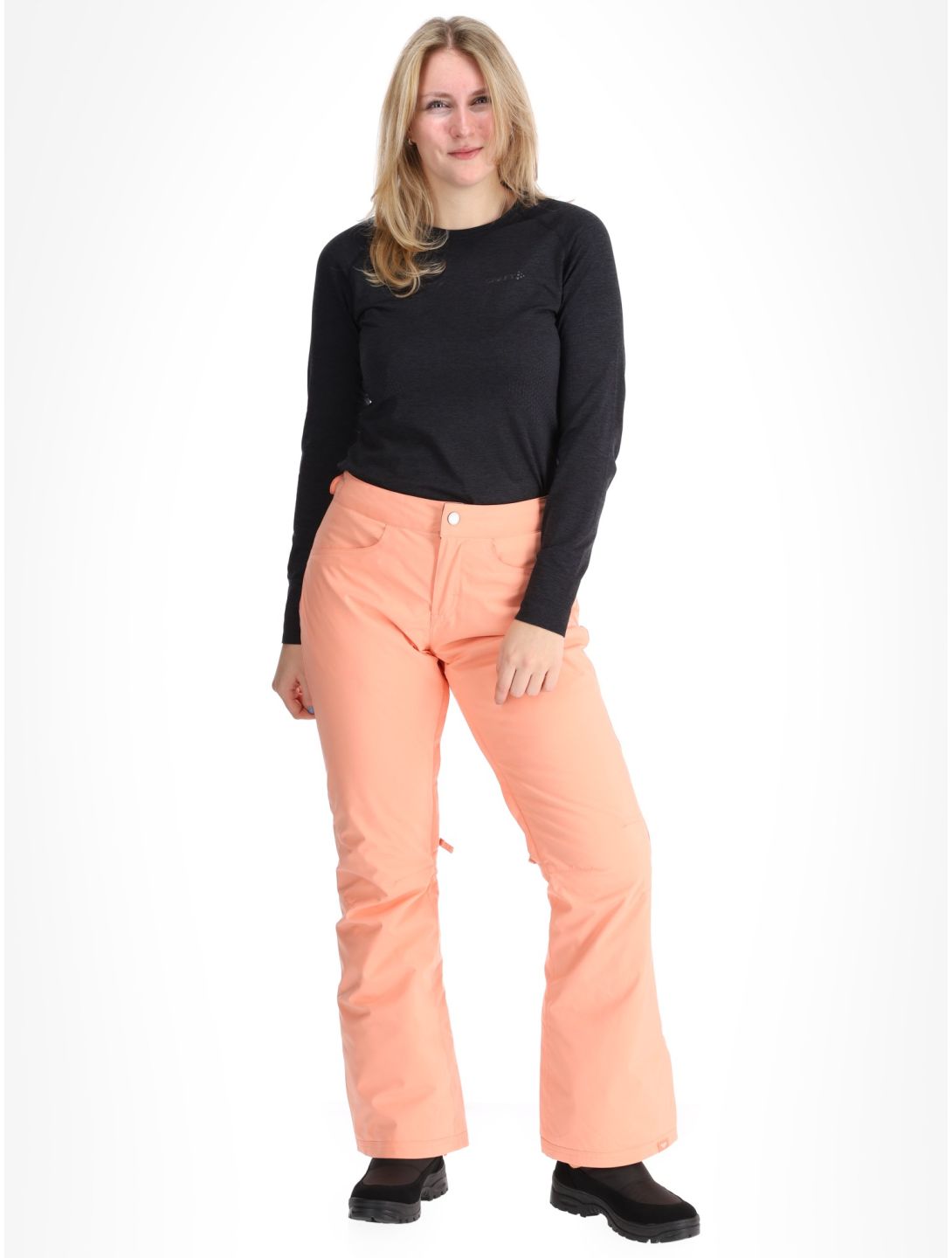 Roxy, Backyard pantalones de esquí mujeres Peach Pink rosa 