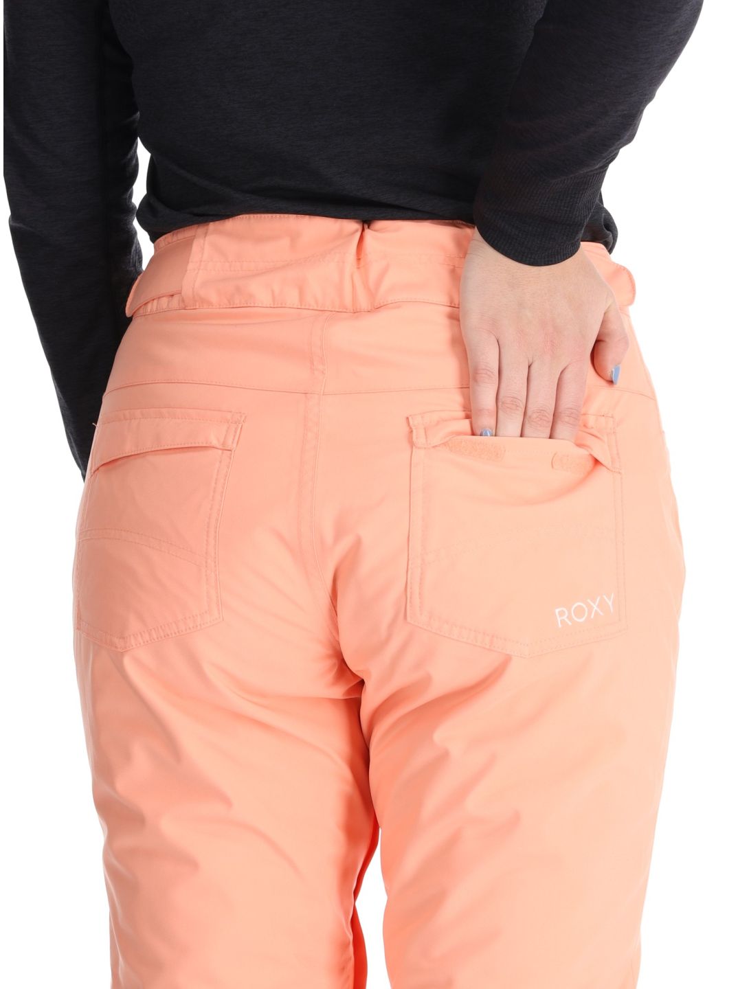 Roxy, Backyard pantalones de esquí mujeres Peach Pink rosa 