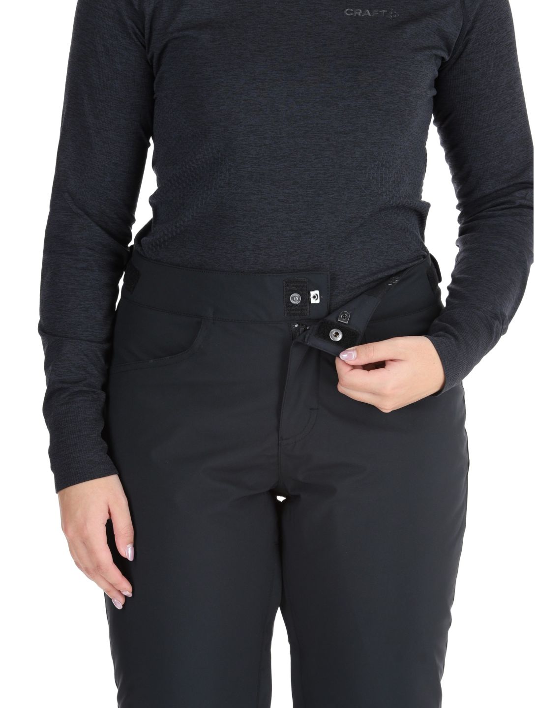 Roxy, Backyard pantalones de esquí mujeres True Black negro 