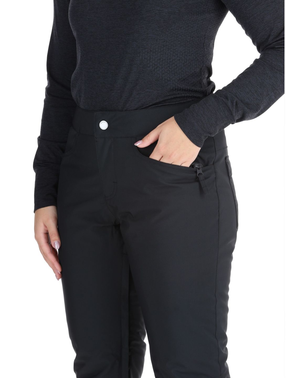 Roxy, Backyard pantalones de esquí mujeres True Black negro 