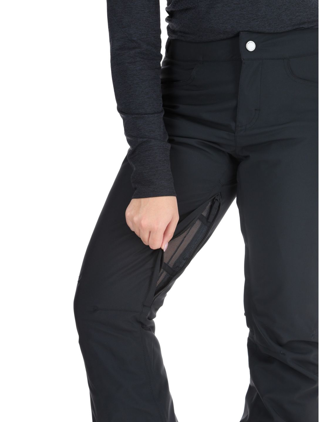 Roxy, Backyard pantalones de esquí mujeres True Black negro 