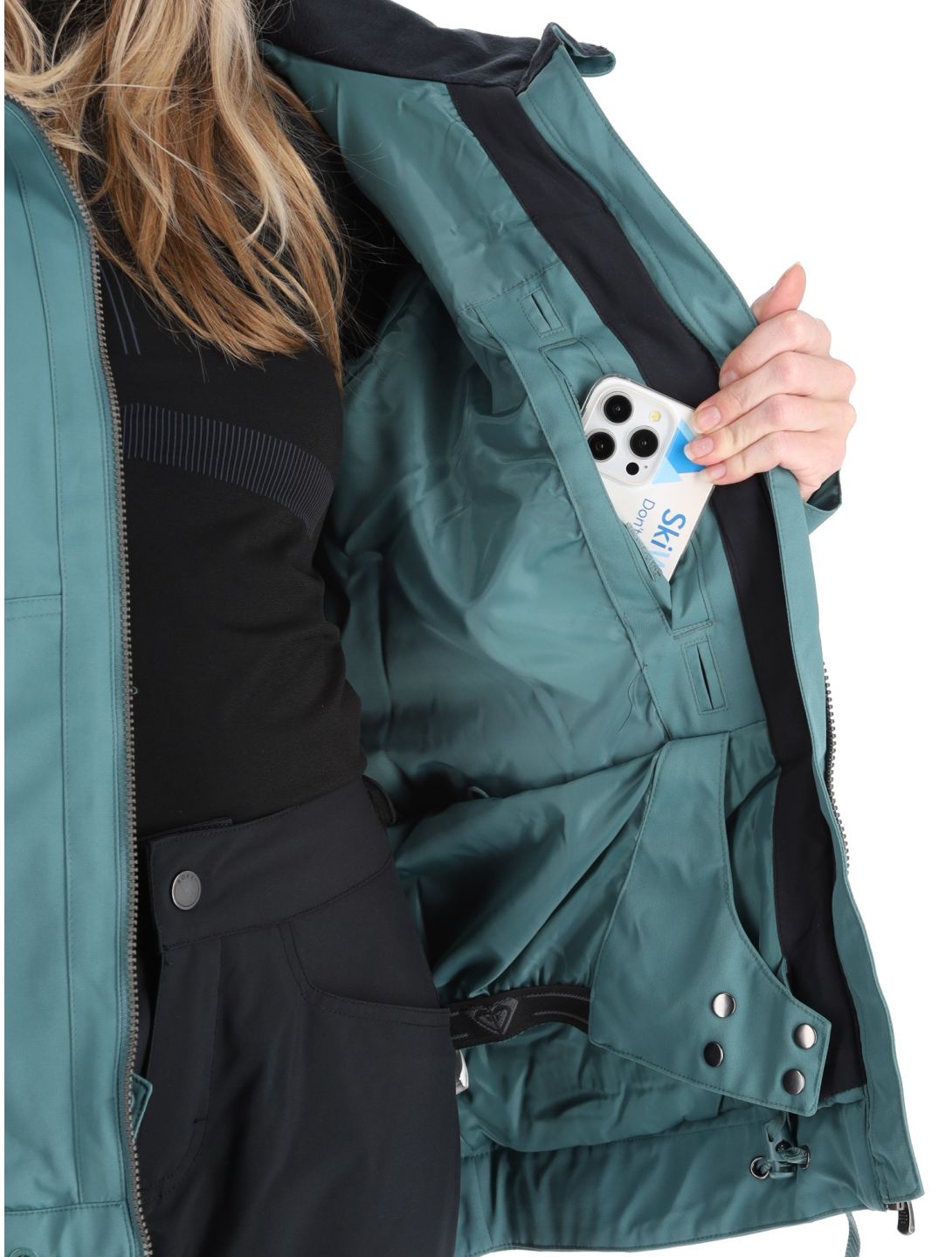 Roxy, Meade chaqueta de esquí mujeres Sea Pine verde 