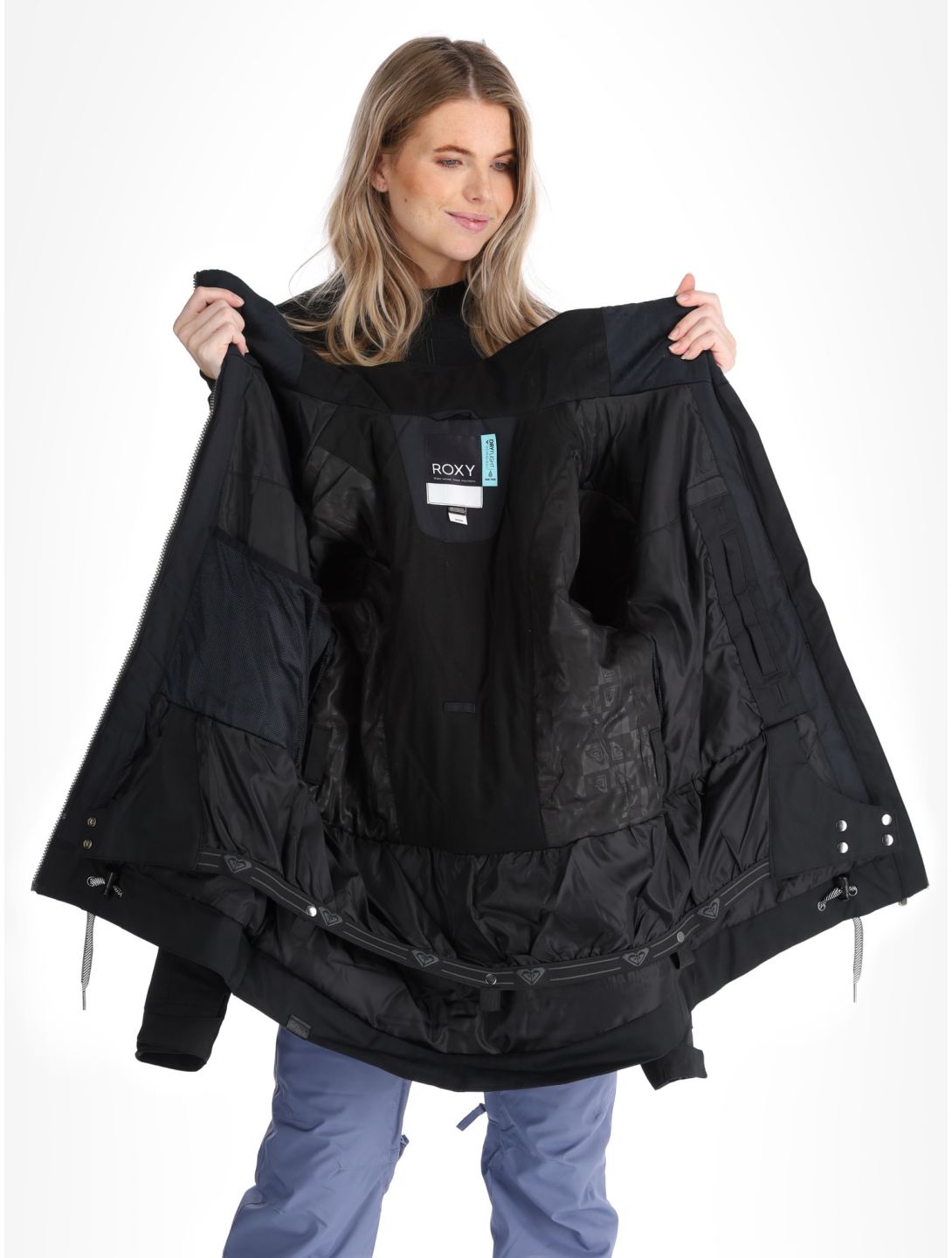 Roxy, Meade chaqueta de esquí mujeres True Black negro 