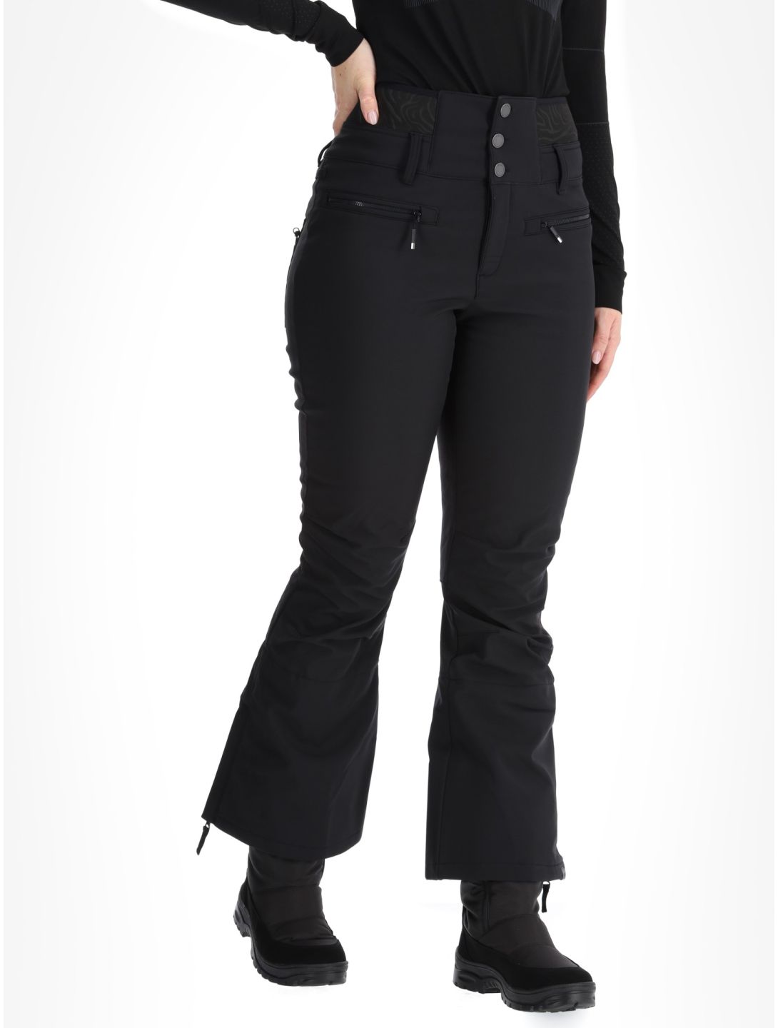 Roxy, Rising High pantalones de esquí mujeres True Black negro 