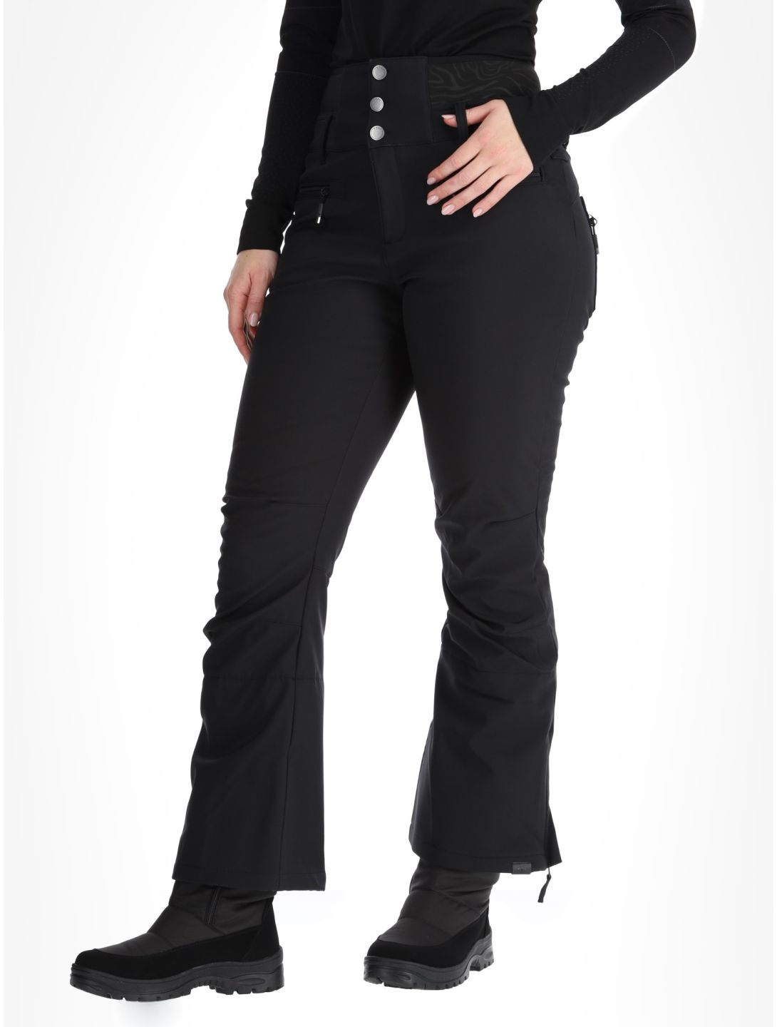 Roxy, Rising High pantalones de esquí mujeres True Black negro 