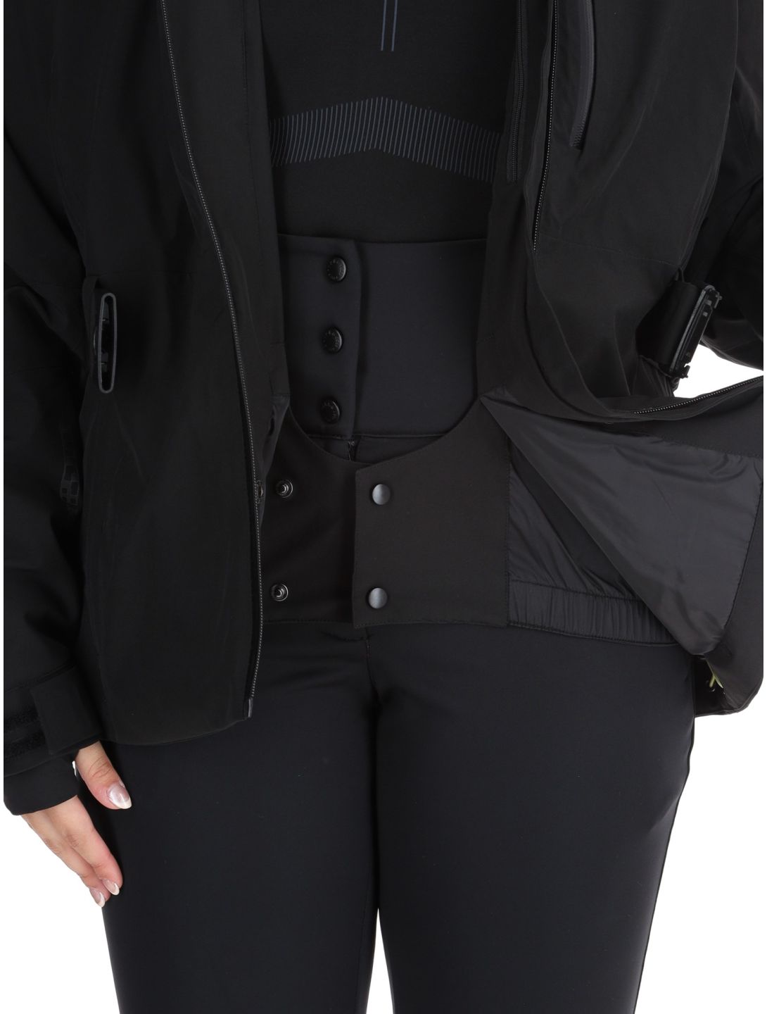 Rukka, Saksala chaqueta de esquí mujeres Basic Black negro 