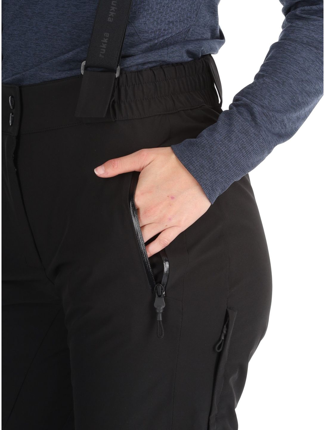 Rukka, Saxby pantalones de esquí mujeres Basic Black negro 