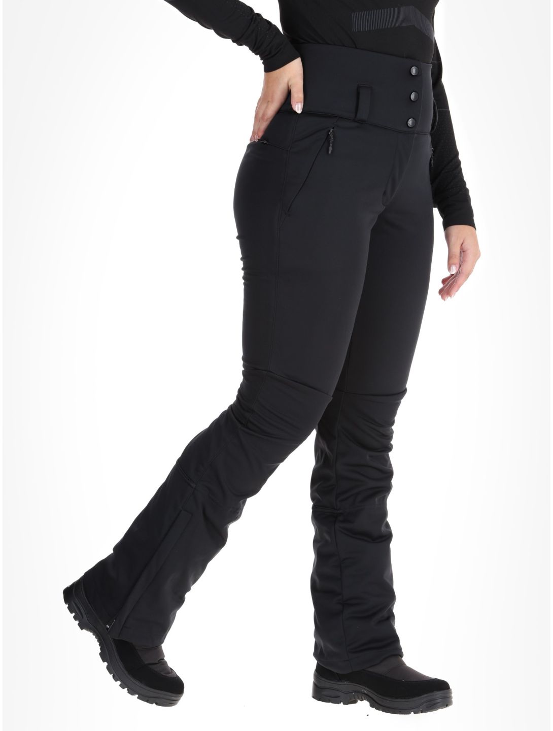 Rukka, Soikko pantalones de esquí softshell mujeres Basic Black negro 