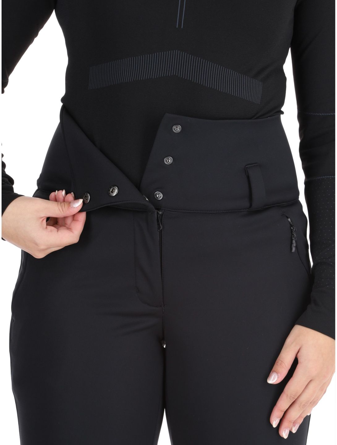 Rukka, Soikko pantalones de esquí softshell mujeres Basic Black negro 