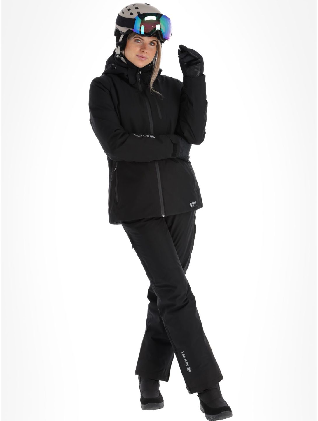 Rukka, Sammatti chaqueta de esquí mujeres Black negro 