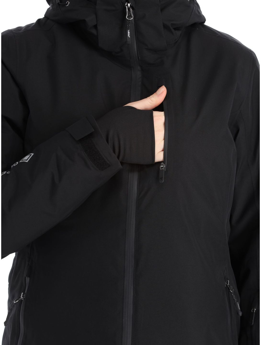 Rukka, Sammatti chaqueta de esquí mujeres Black negro 