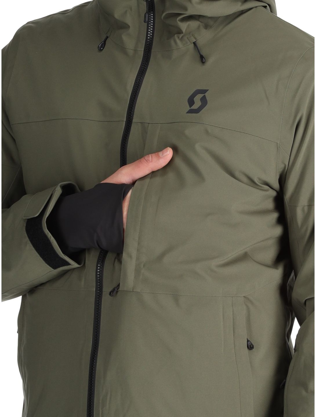 Scott, Jacket M's Ultimate Dryo 10 chaqueta de esquí hombres Douglas Green verde 