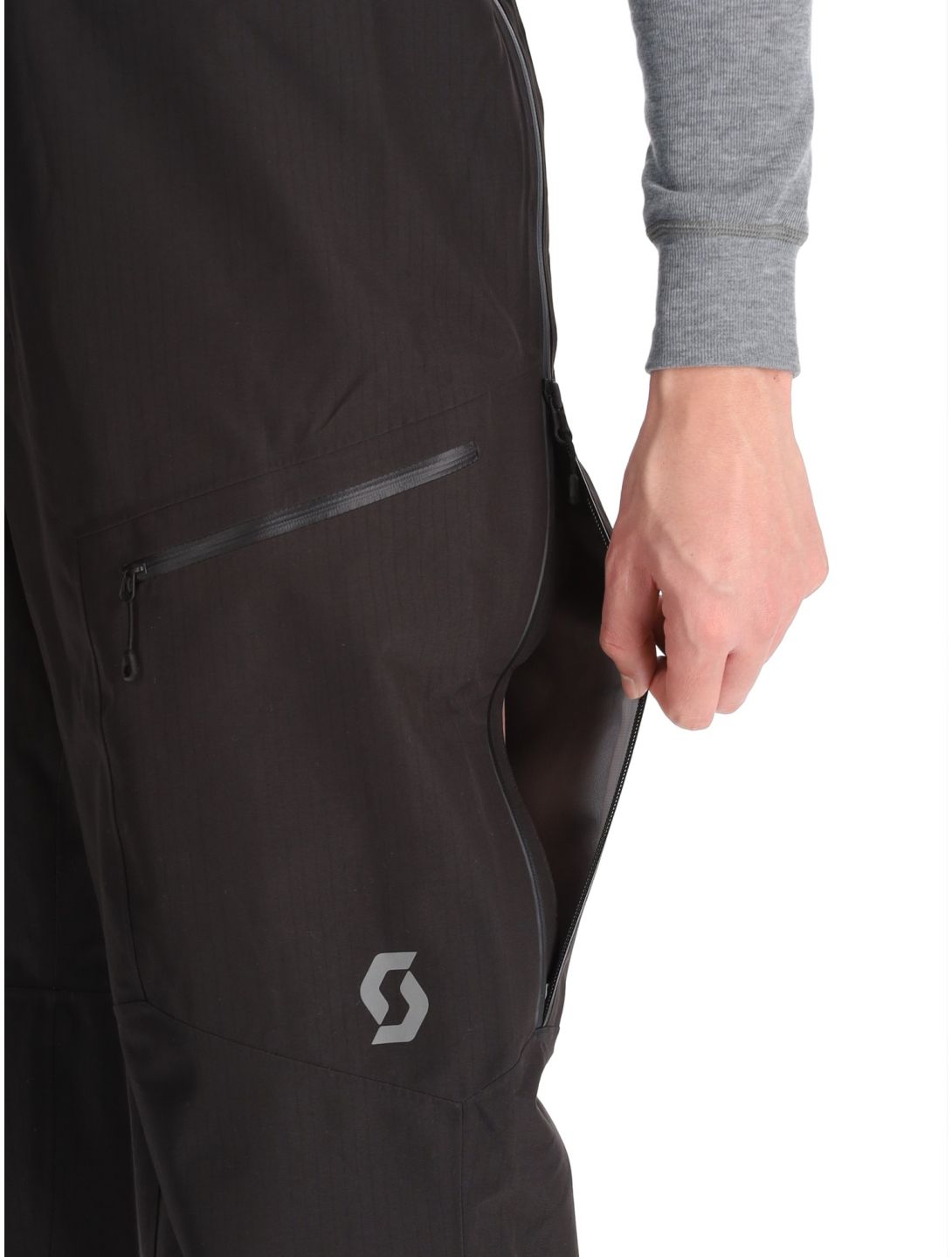 Scott, Pants M's Vertic Ripstop 3L pantalones de esquí hardshell hombres Black negro 