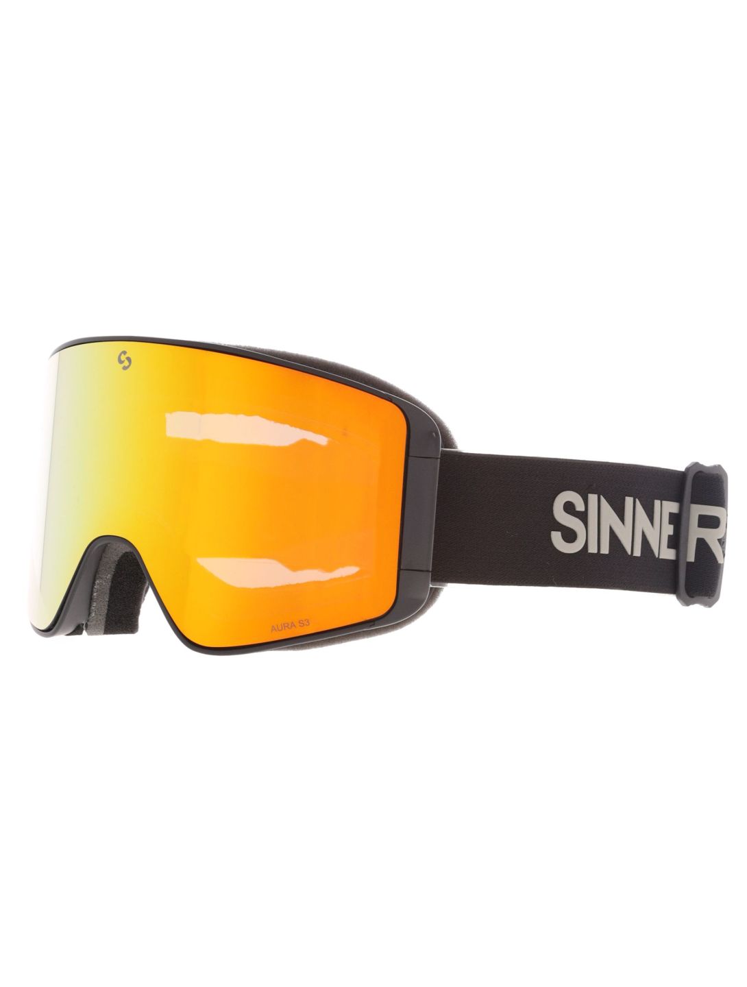 Sinner, Aura gafas de esquí lente extra unisex Matt Black negro 