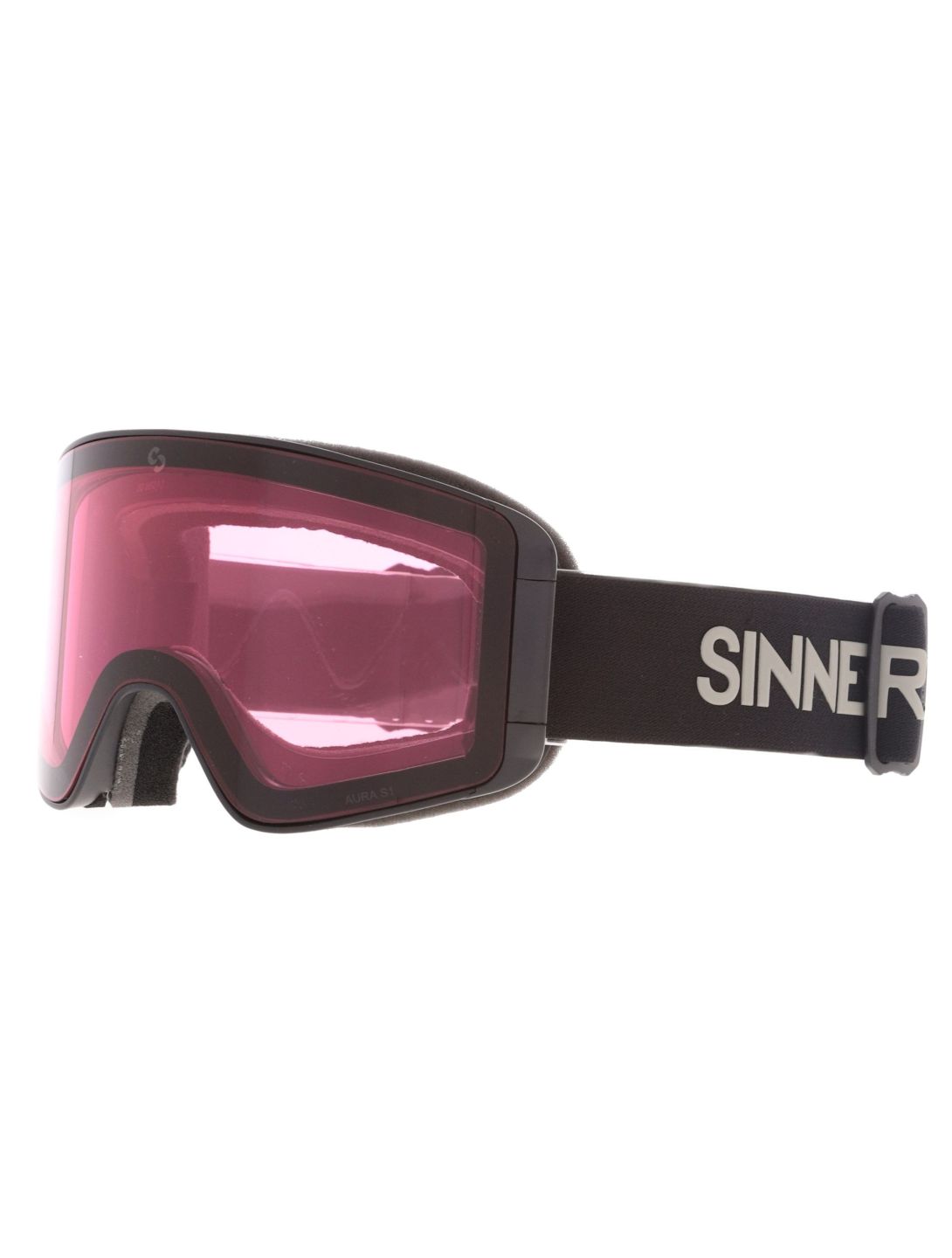 Sinner, Aura gafas de esquí lente extra unisex Matt Black negro 