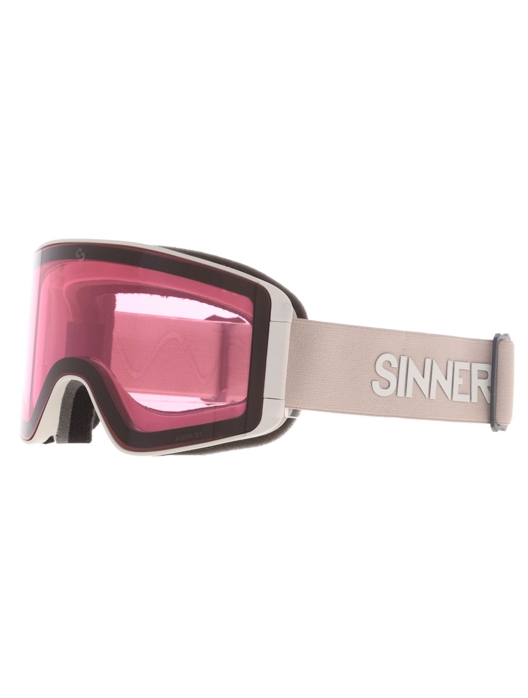 Sinner, Aura gafas de esquí lente extra unisex Matt Light Beige beige 