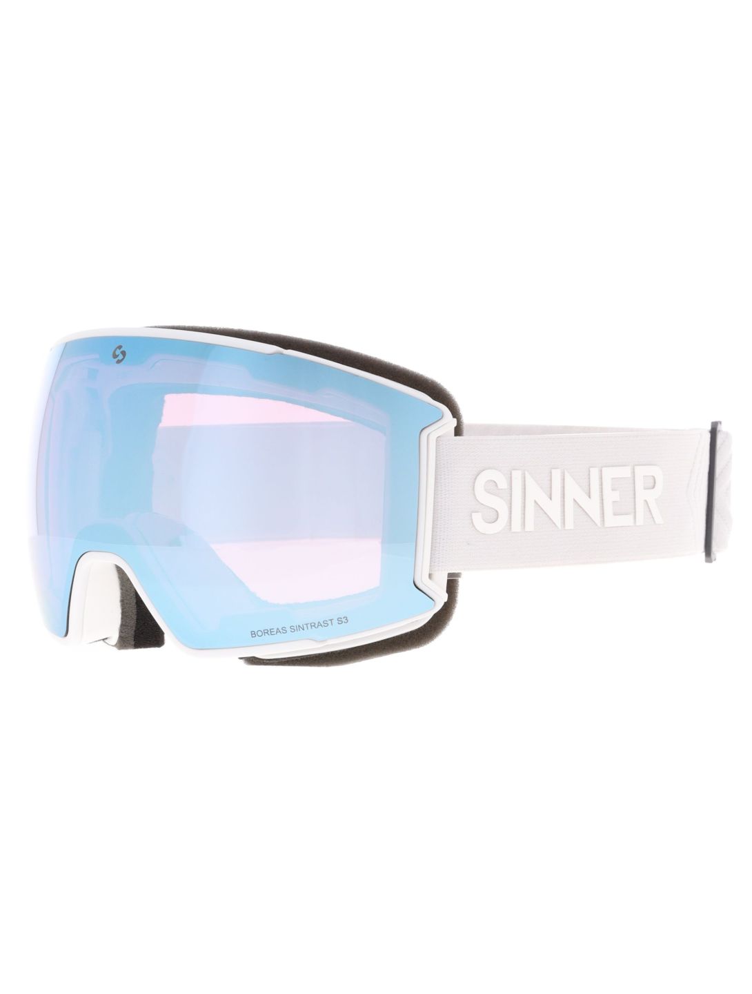 Sinner, Boreas gafas de esquí lente extra unisex Matt White blanco 