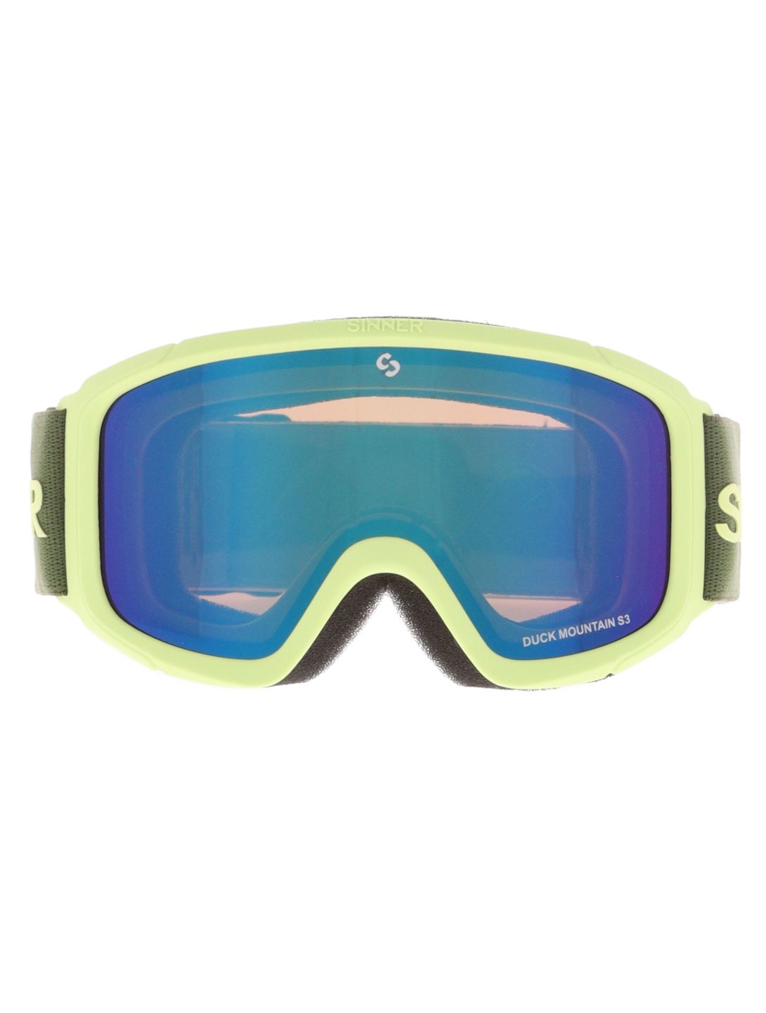 Sinner, Duck Mountain gafas de esquí niños Matt Light Green amarillo, verde 