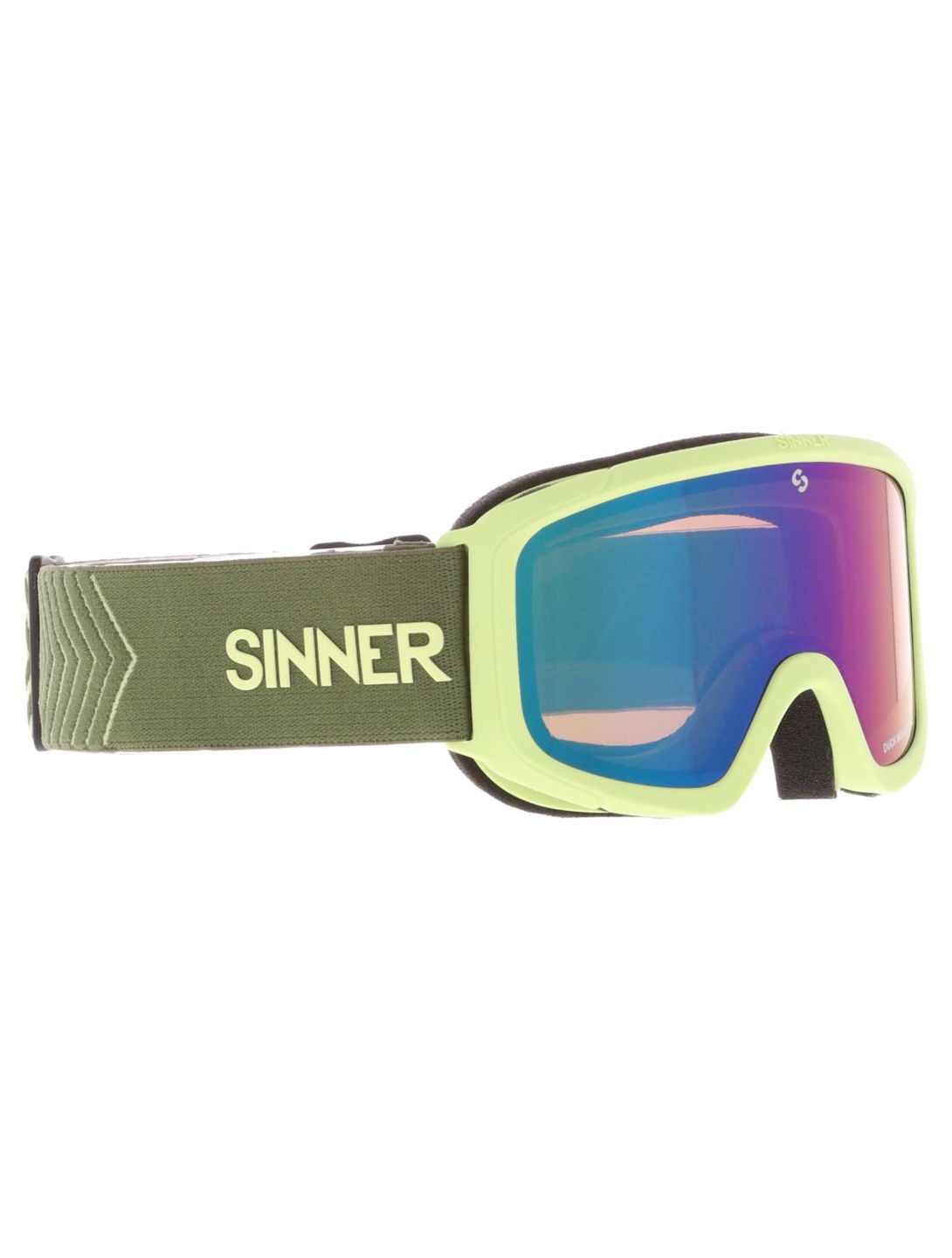 Sinner, Duck Mountain gafas de esquí niños Matt Light Green amarillo, verde 