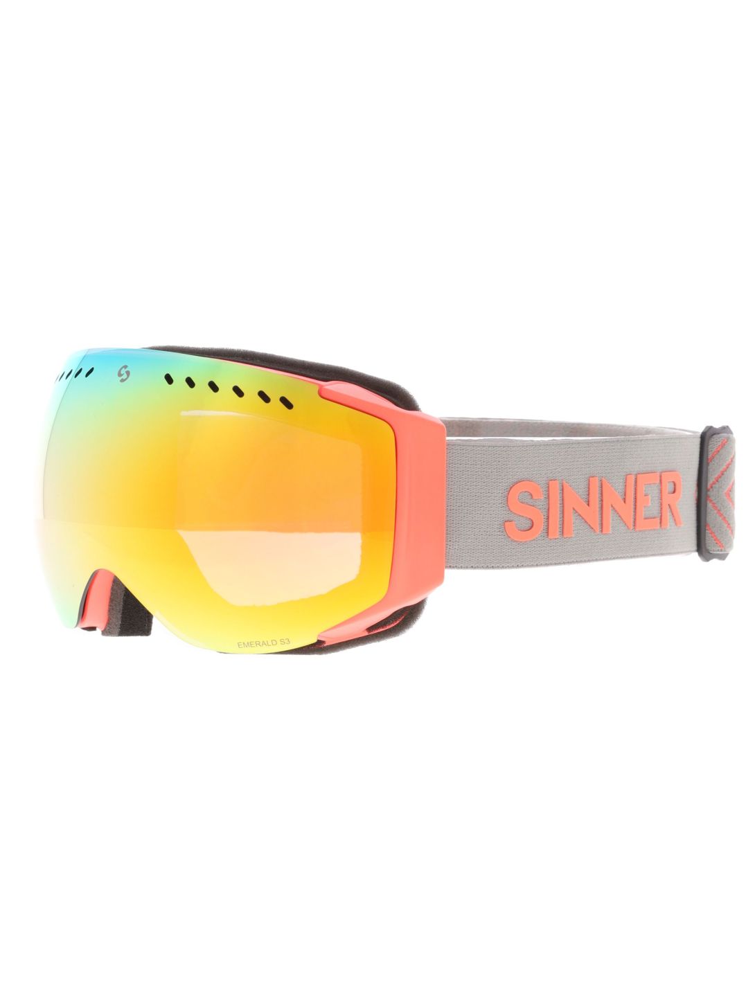 Sinner, Emerald gafas de esquí unisex Matt Orange gris, naranja 