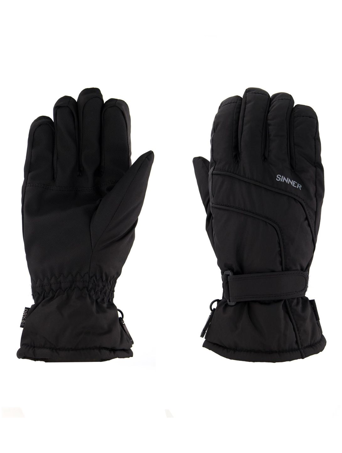 Sinner, Mesa guantes de esquí mujeres Black negro 