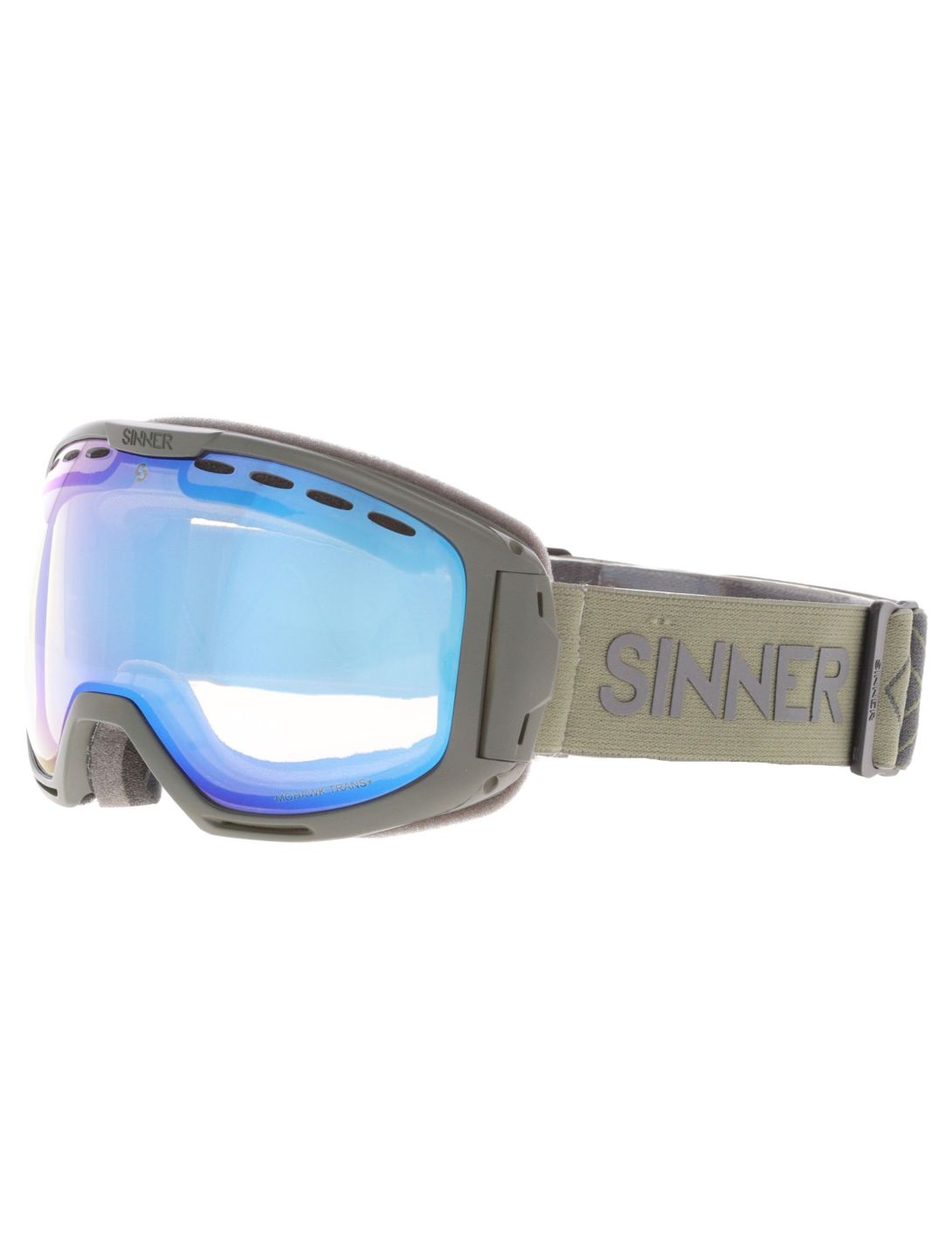 Sinner, Mohawk Trans+ gafas de esquí unisex Matt Moss Green verde 