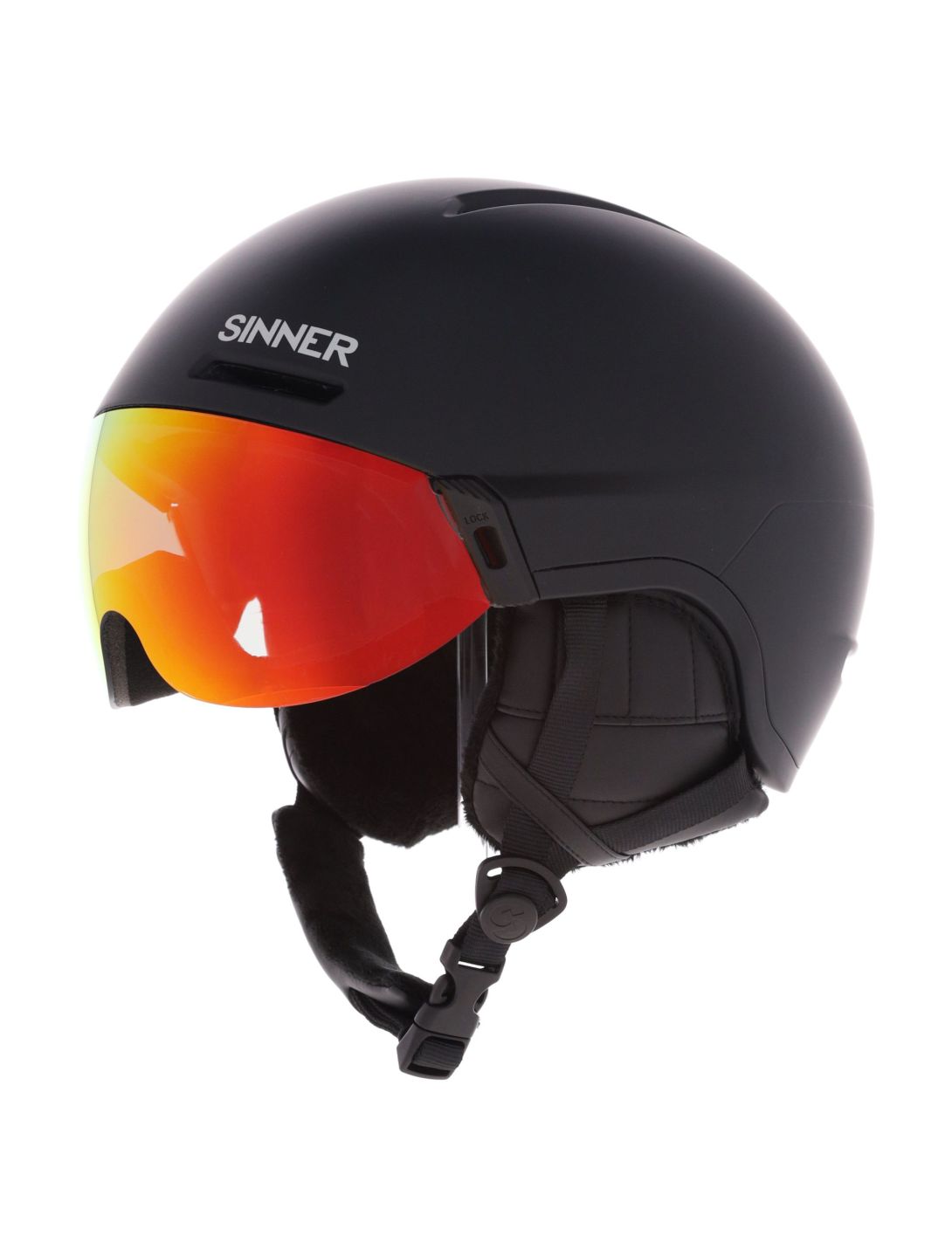 Sinner, Montblanc casco con visera unisex Matt Black negro 