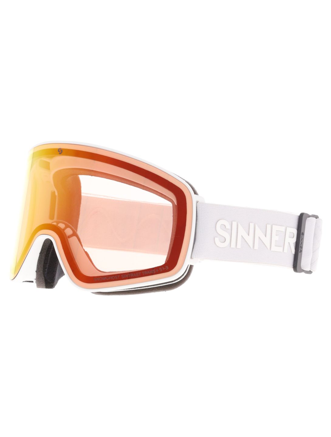 Sinner, Snowghost gafas de esquí unisex Matt White blanco 