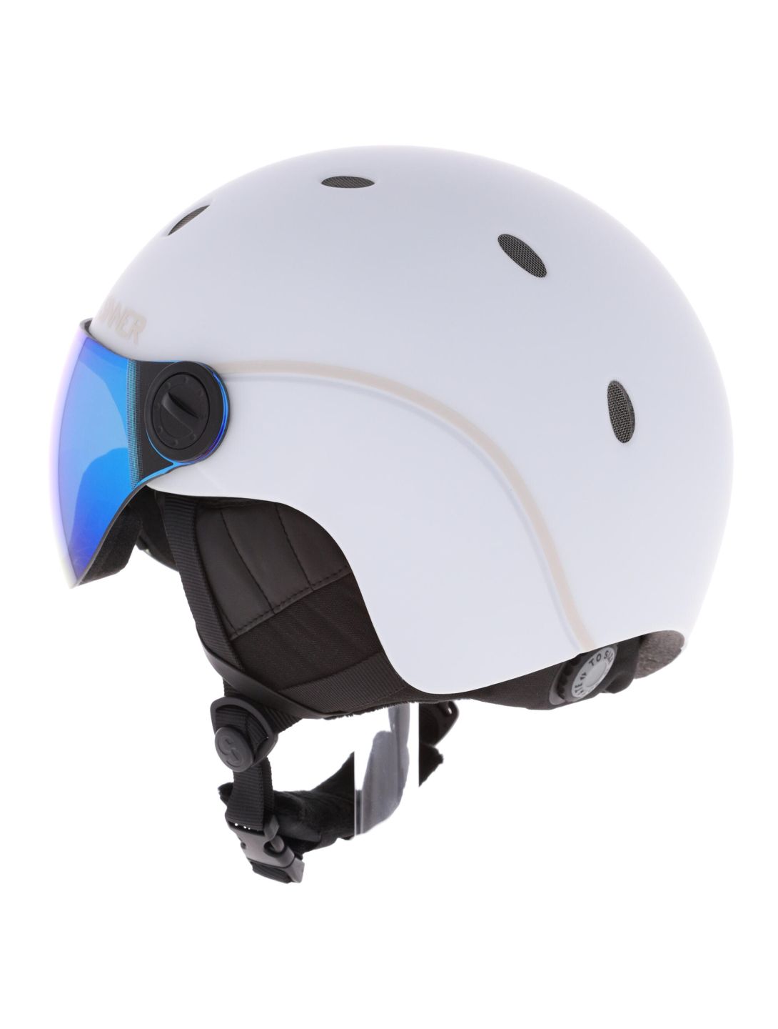 Sinner, Titan Visor casco con visera unisex Matt White blanco 