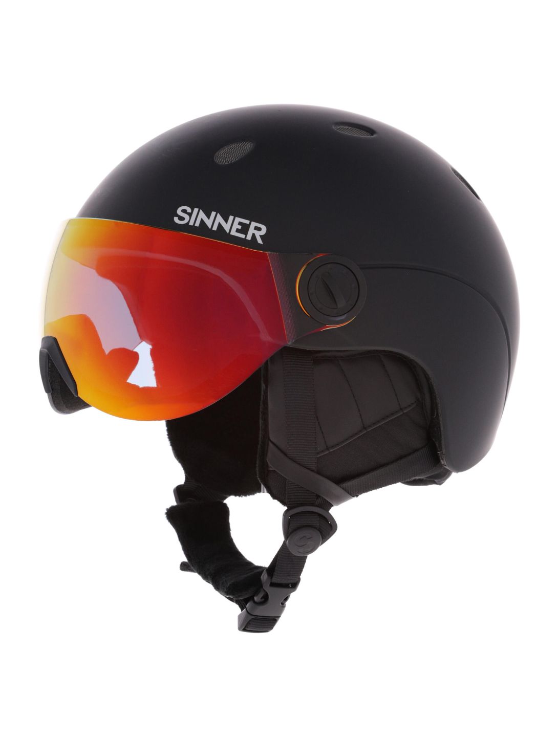 Sinner, Titan Visor casco con visera unisex Matt Black negro 