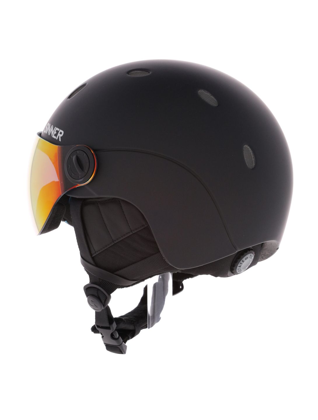 Sinner, Titan Visor casco con visera unisex Matt Black negro 