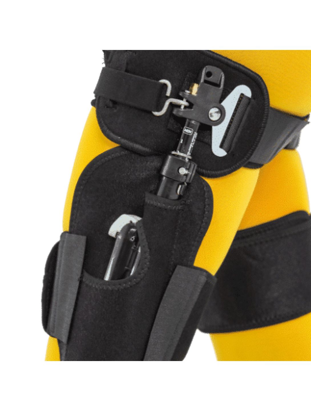 Ski-Mojo, Exoskeleton gold (>75kg) abrazadera de esquí unisex negro 