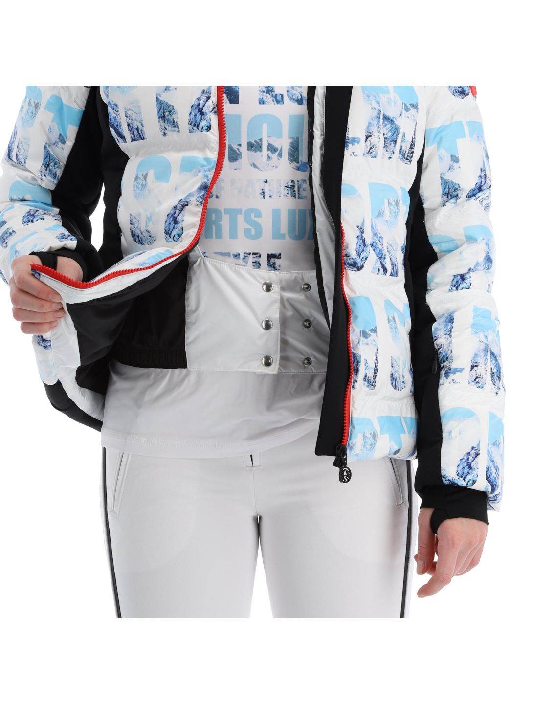 Sportalm Kitzbühel, 9820503185 chaqueta de esquí mujeres optical blanco 