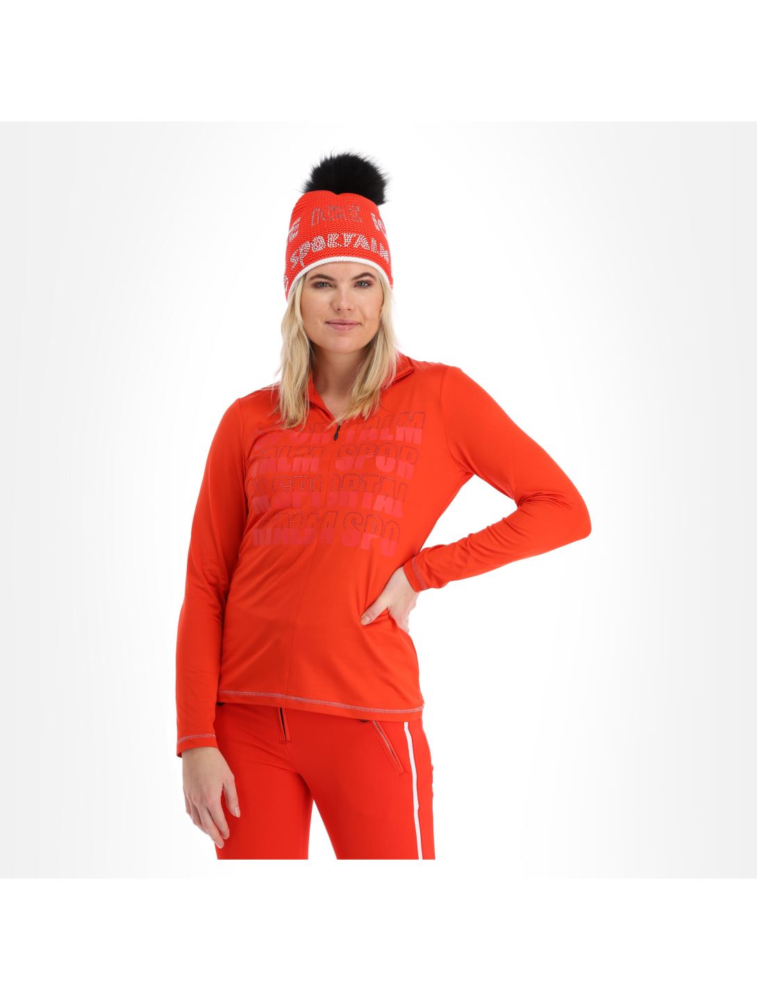 Sportalm Kitzbühel, 9823004758 jersey mujeres carmine rojo 