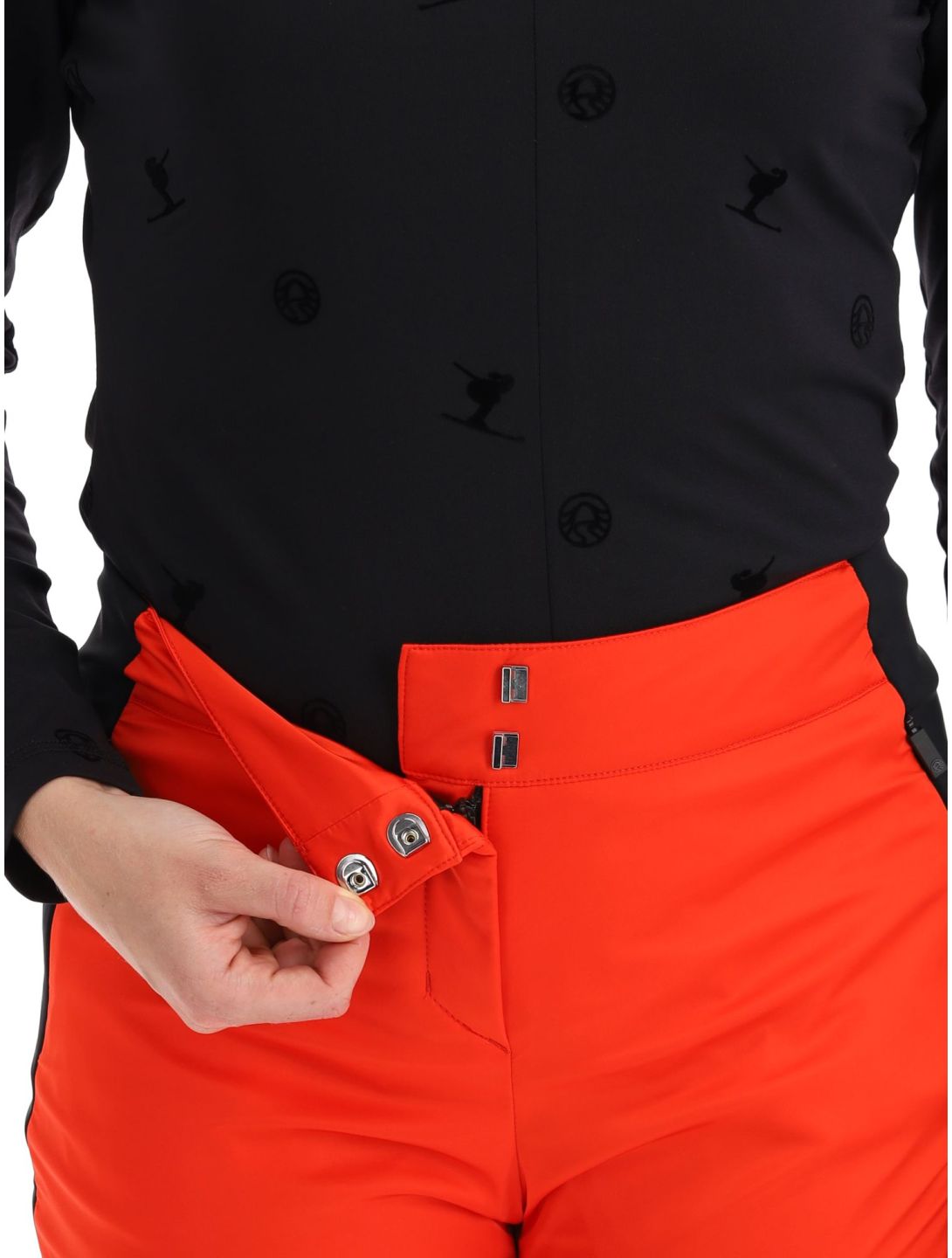 Sportalm Kitzbühel, Air CB pantalones de esquí softshell mujeres Paprika Flame rojo 