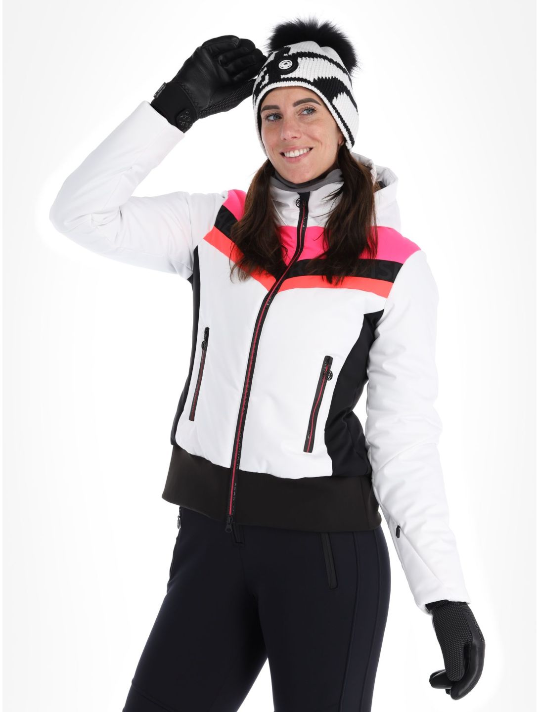 Sportalm Kitzbühel, Anniston m.Kap.o.P. chaqueta de esquí mujeres Optical white blanco 