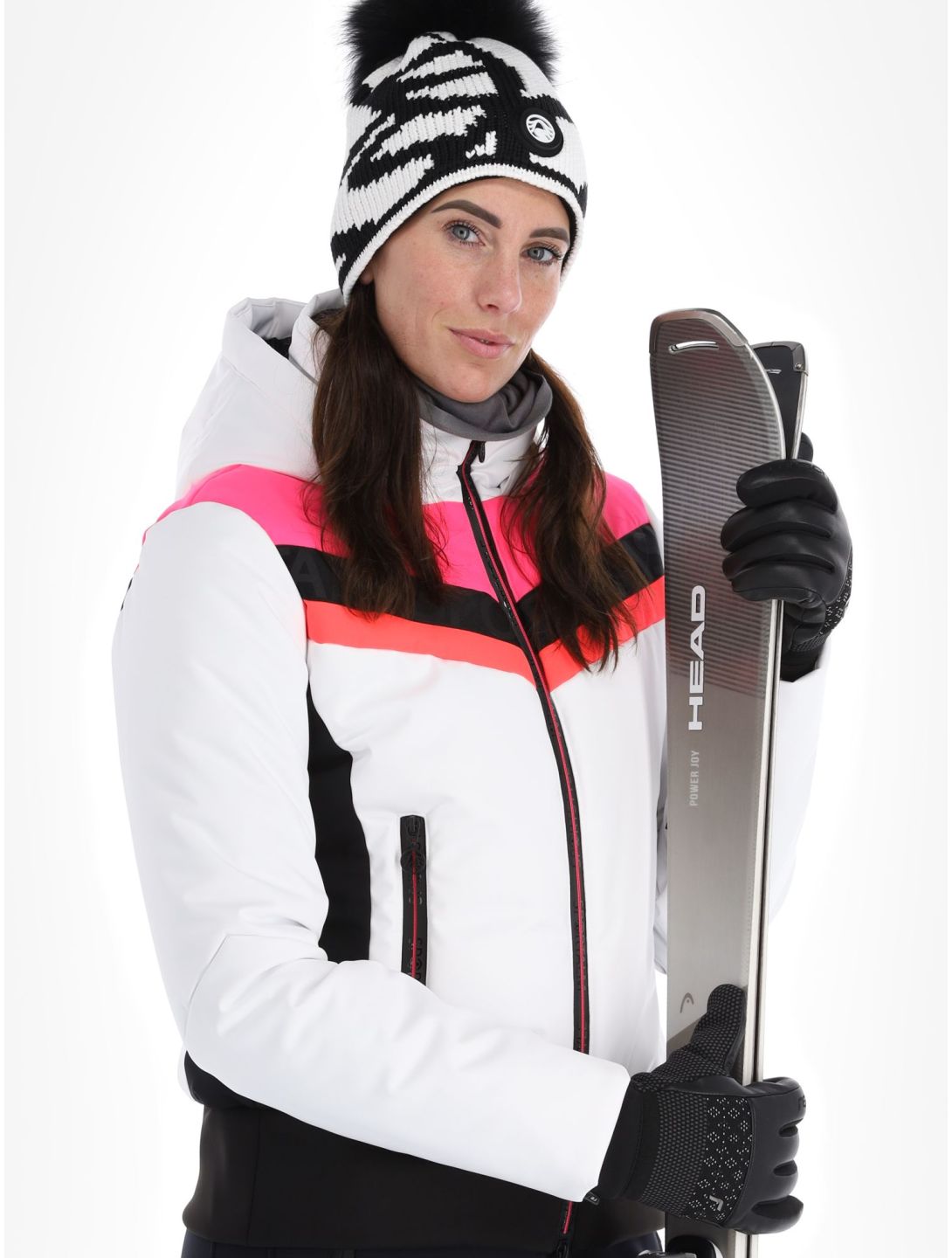 Sportalm Kitzbühel, Anniston m.Kap.o.P. chaqueta de esquí mujeres Optical white blanco 