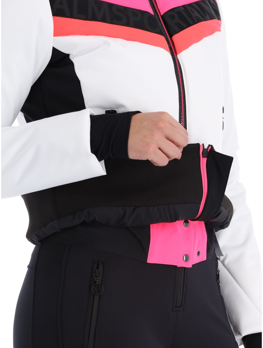 Sportalm Kitzbühel, Anniston m.Kap.o.P. chaqueta de esquí mujeres Optical white blanco 