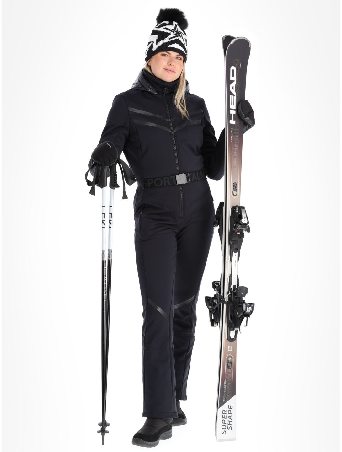 Sportalm Kitzbühel, Arkansas m.Kap.o.P. ropa del mono mujeres Black negro 