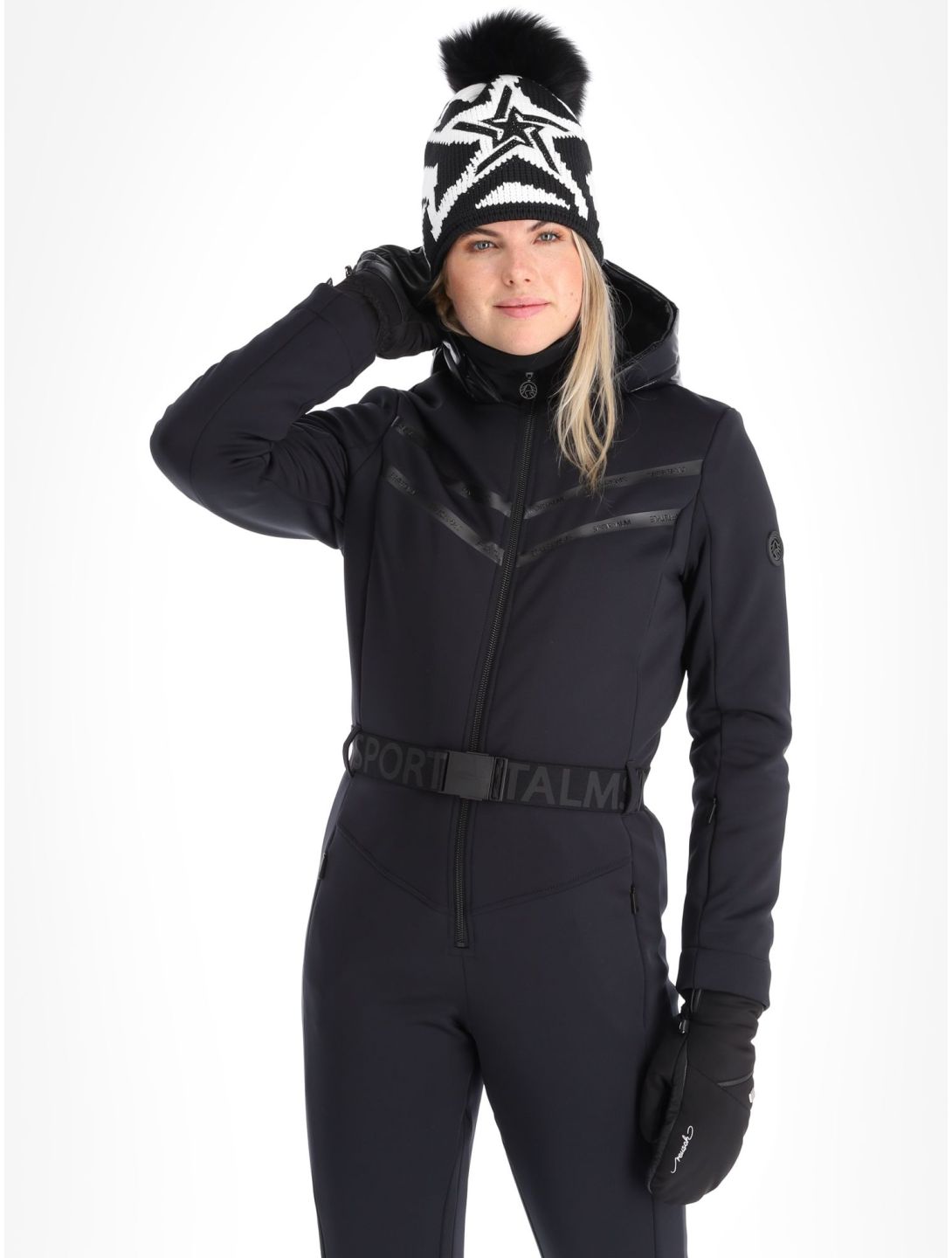 Sportalm Kitzbühel, Arkansas m.Kap.o.P. ropa del mono mujeres Black negro 