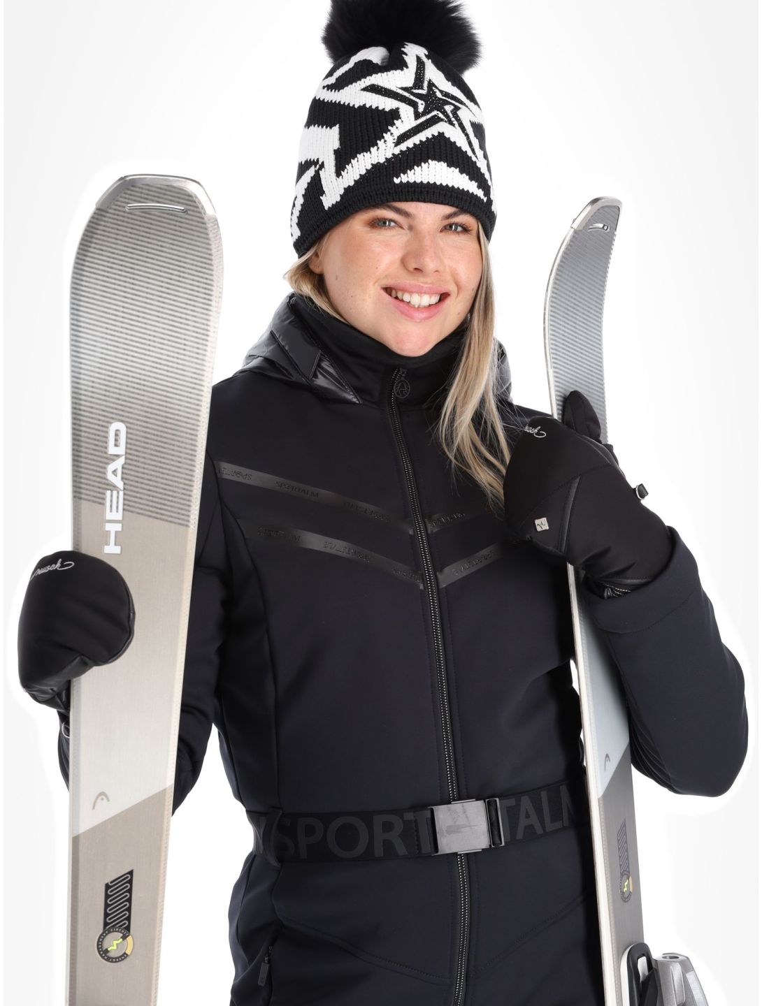 Sportalm Kitzbühel, Arkansas m.Kap.o.P. ropa del mono mujeres Black negro 