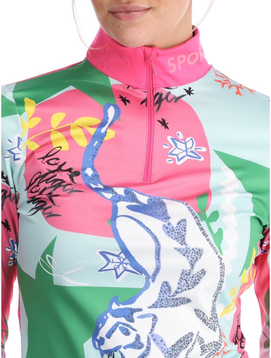 Sportalm Kitzbühel, Dubai jersey mujeres Neon Pink multicolor, rosa 