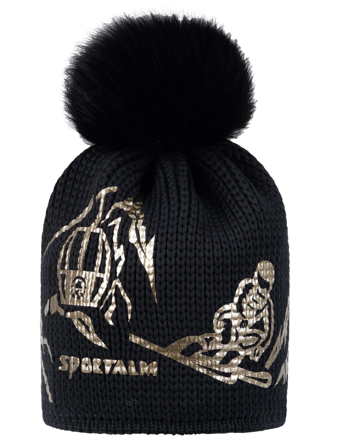 Sportalm Kitzbühel, Honolulu SKI gorro mujeres Black negro 