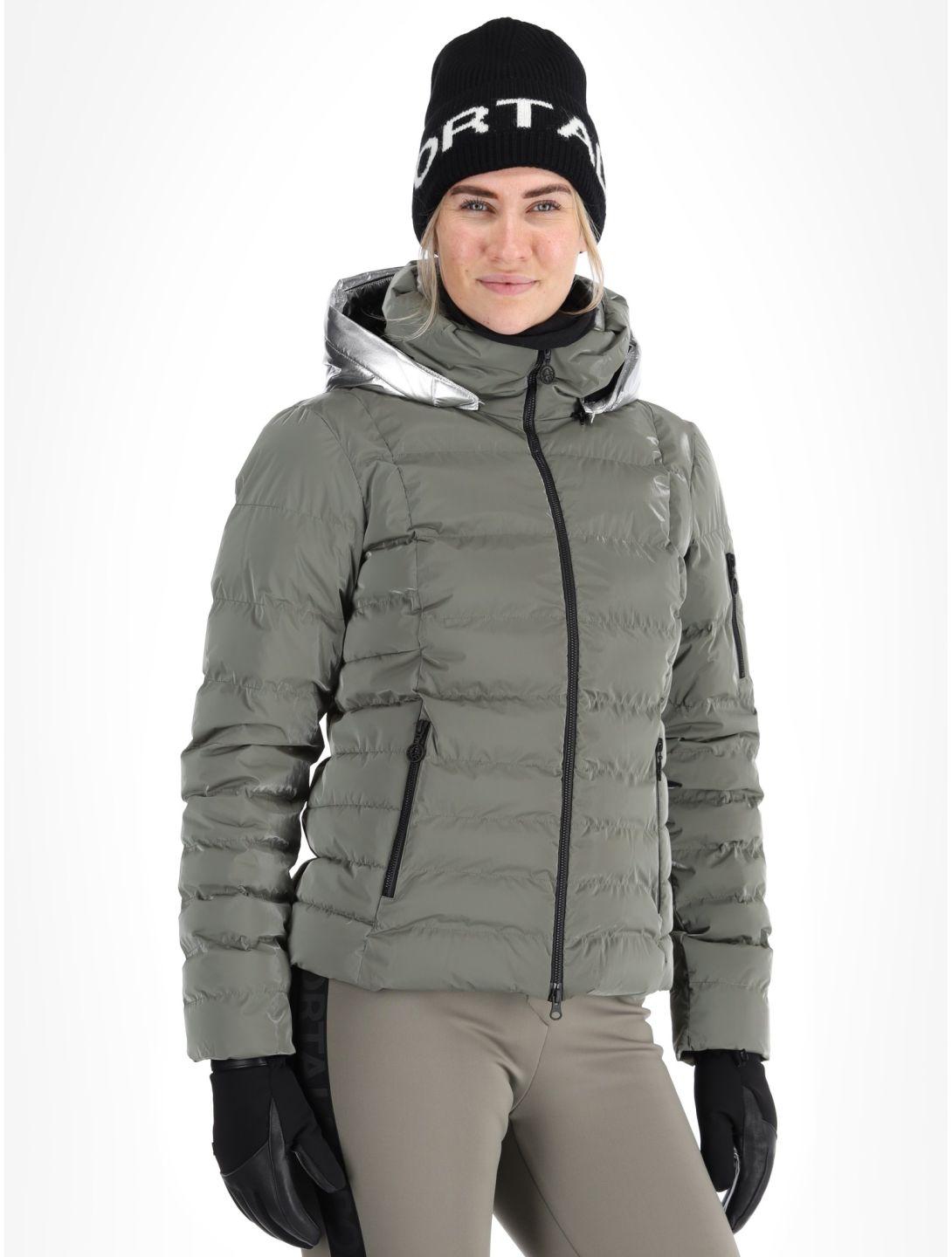 Sportalm Kitzbühel, Lissabon CH m.Kap.o.P. chaqueta de esquí mujeres Abbey Stone gris 