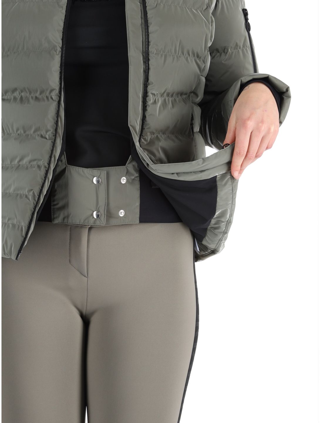 Sportalm Kitzbühel, Lissabon CH m.Kap.o.P. chaqueta de esquí mujeres Abbey Stone gris 