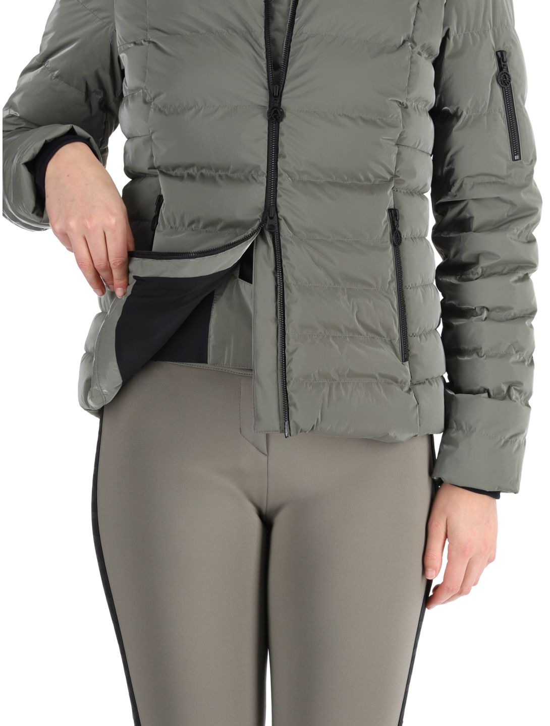 Sportalm Kitzbühel, Lissabon CH m.Kap.o.P. chaqueta de esquí mujeres Abbey Stone gris 