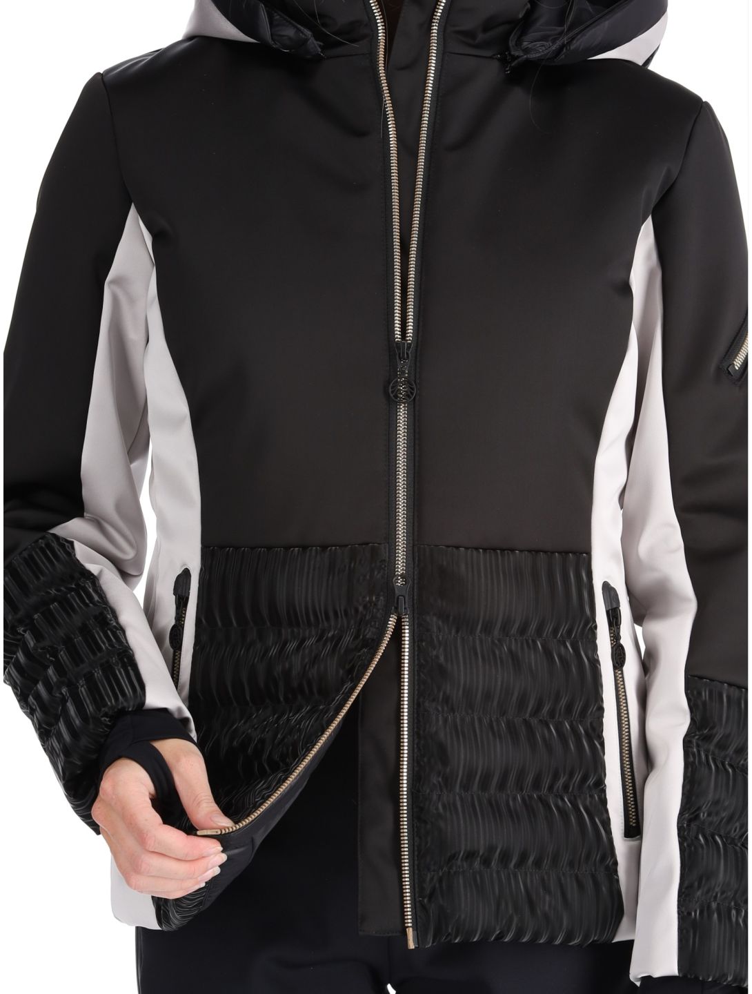 Sportalm Kitzbühel, Marbella NE m.Kap.o.P. chaqueta de esquí mujeres Black negro 