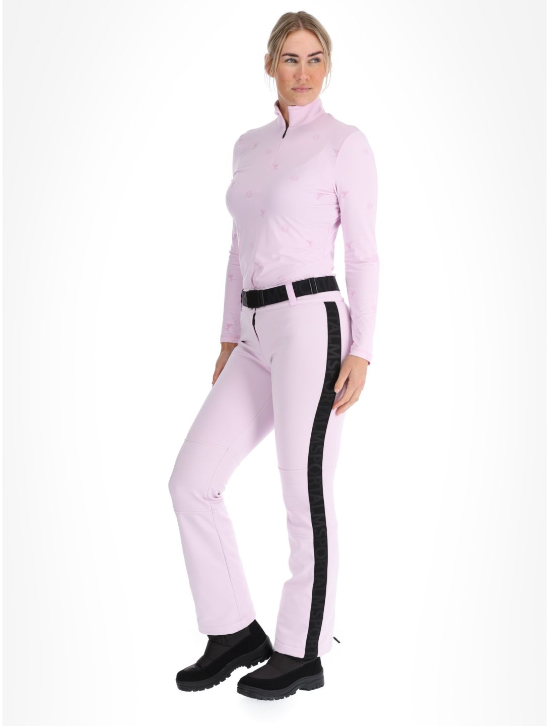 Sportalm Kitzbühel, Mayli CH pantalones de esquí softshell mujeres Chalk Pink rosa 